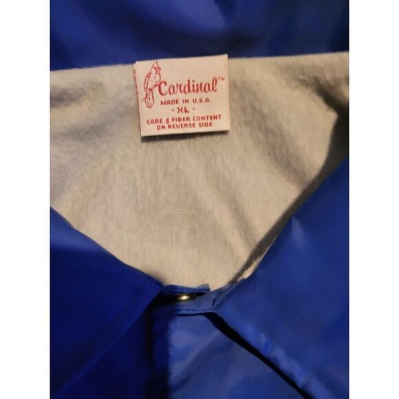 Vintage Cardinal Snap Up Windbreaker Jacket Men Sz XL Embroidered Workwear - Picture 7 of 7